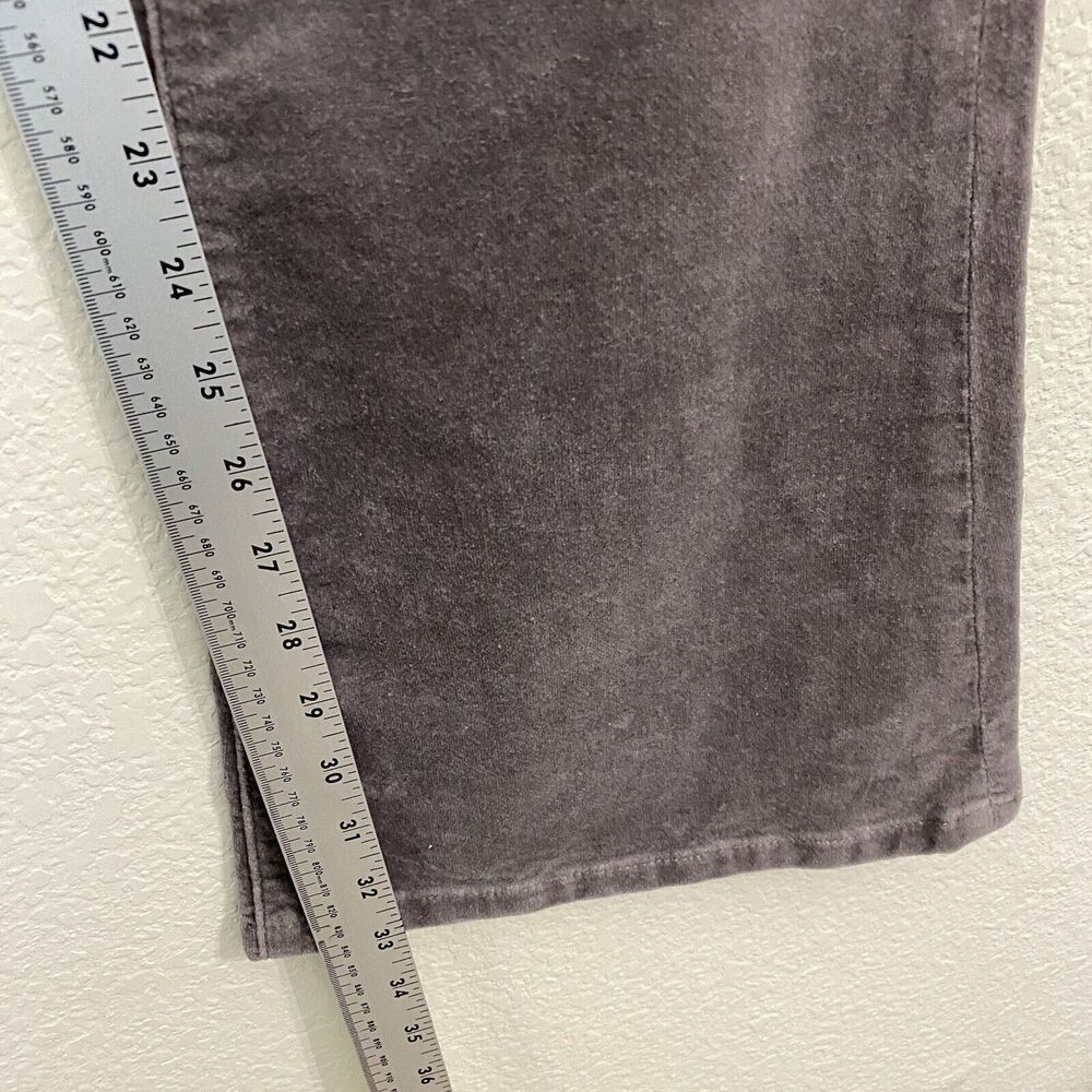 Mica Los Angeles Jeans Womens Size 27 Highrise Velvet Flare Brown Wide Leg New - Picture 7 of 9